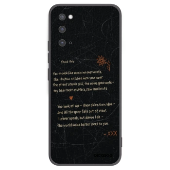 Picasee Μαύρη θήκη σιλικόνης για Samsung Galaxy S20 G980F - POET