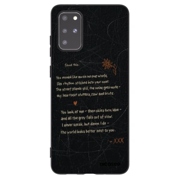 Picasee Μαύρη θήκη σιλικόνης για Samsung Galaxy S20+ G985F - POET