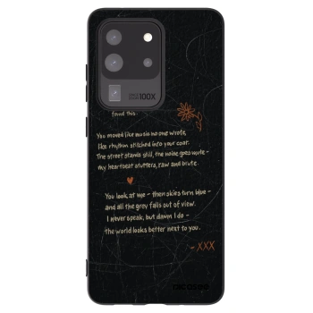 Picasee Μαύρη θήκη σιλικόνης για Samsung Galaxy S20 Ultra 5G G988F - POET