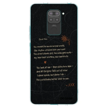 Picasee Μαύρη θήκη σιλικόνης για Xiaomi Redmi Note 9 - POET