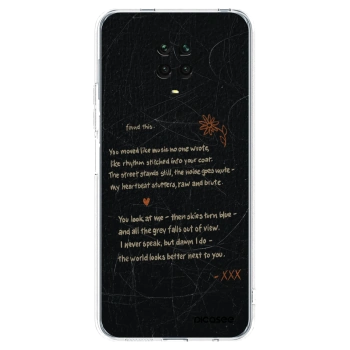 Picasee διαφανής θήκη σιλικόνης Xiaomi Redmi Note 9S - POET