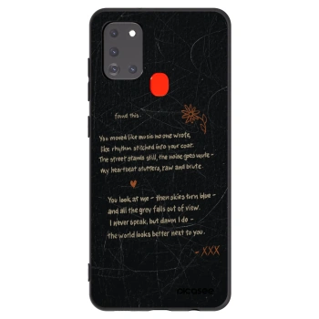 Picasee Μαύρη θήκη σιλικόνης για Samsung Galaxy A21s - POET