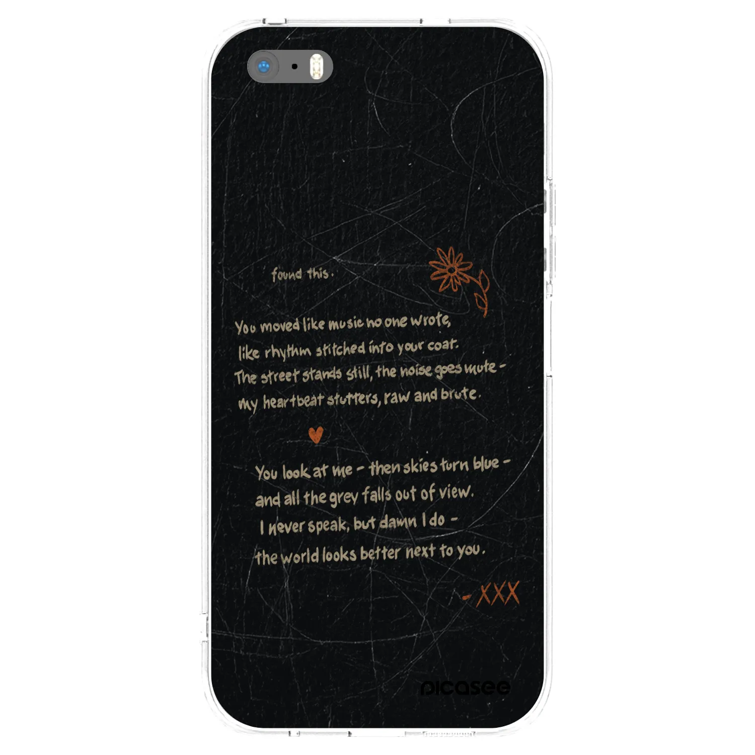 Picasee διαφανής θήκη σιλικόνης Apple iPhone 5/5S/SE - POET