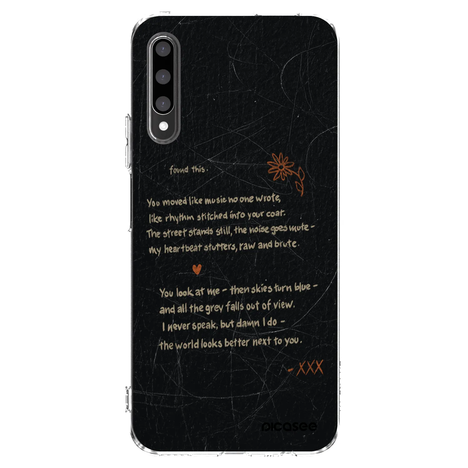 Picasee διαφανής θήκη σιλικόνης Honor 9X Pro - POET