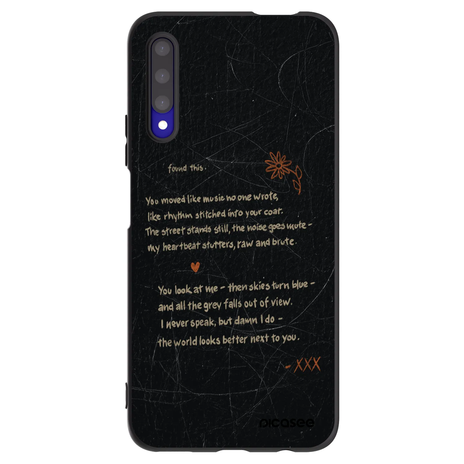 Picasee Μαύρη θήκη σιλικόνης για Honor 9X Pro - POET