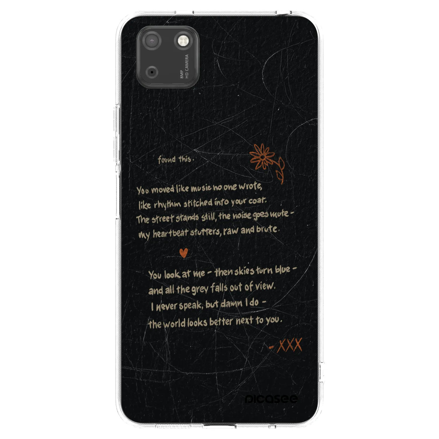Picasee διαφανής θήκη σιλικόνης Huawei Y5P - POET