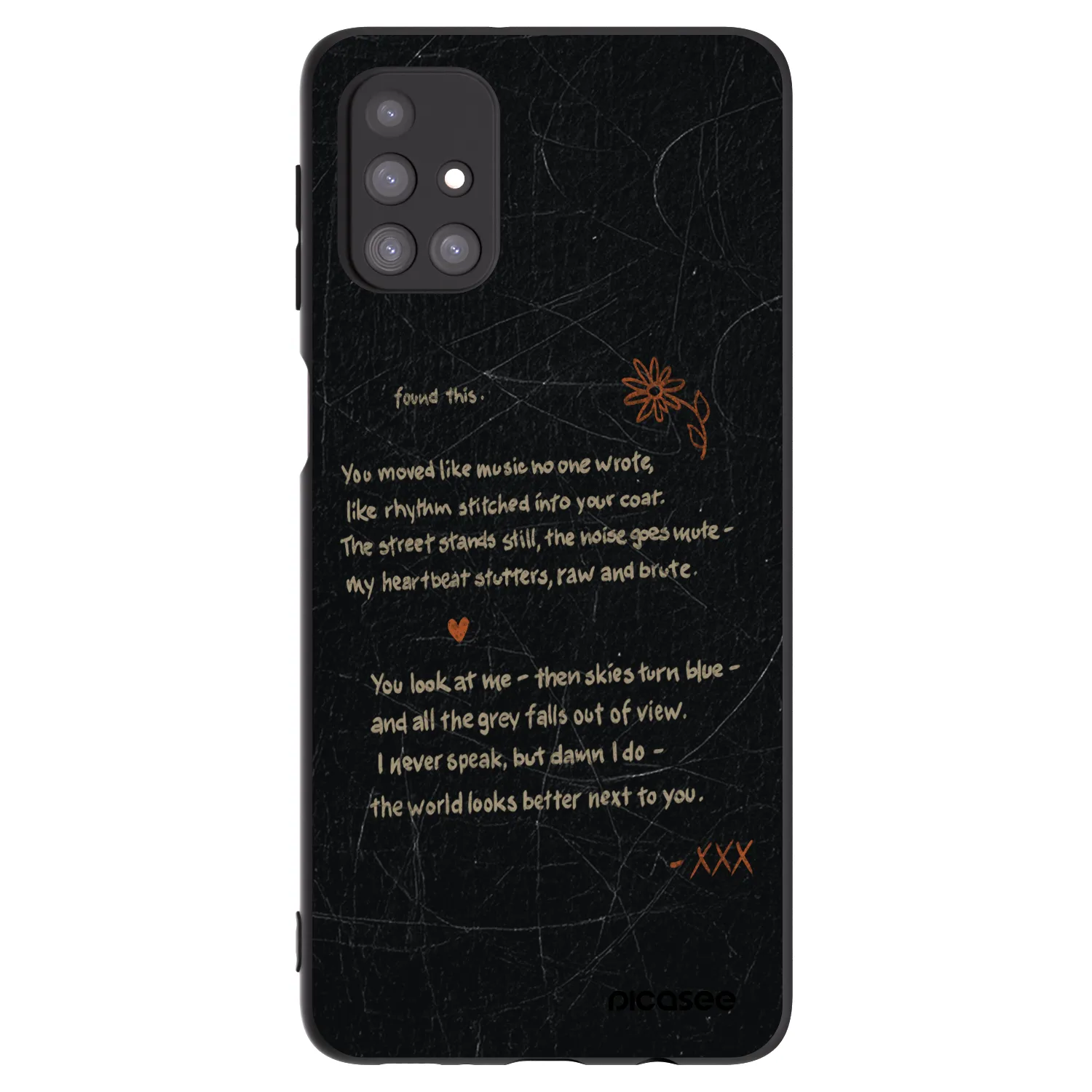 Picasee Μαύρη θήκη σιλικόνης για Samsung Galaxy M31s - POET