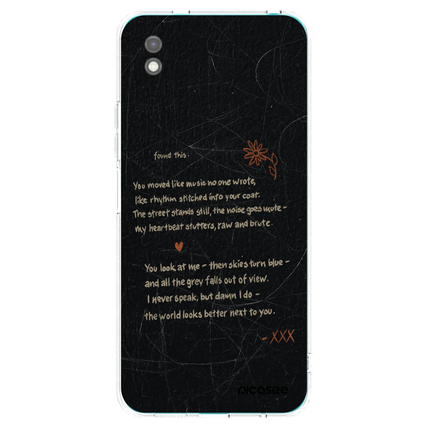 Picasee Μαύρη θήκη σιλικόνης για Xiaomi Redmi 9A - POET