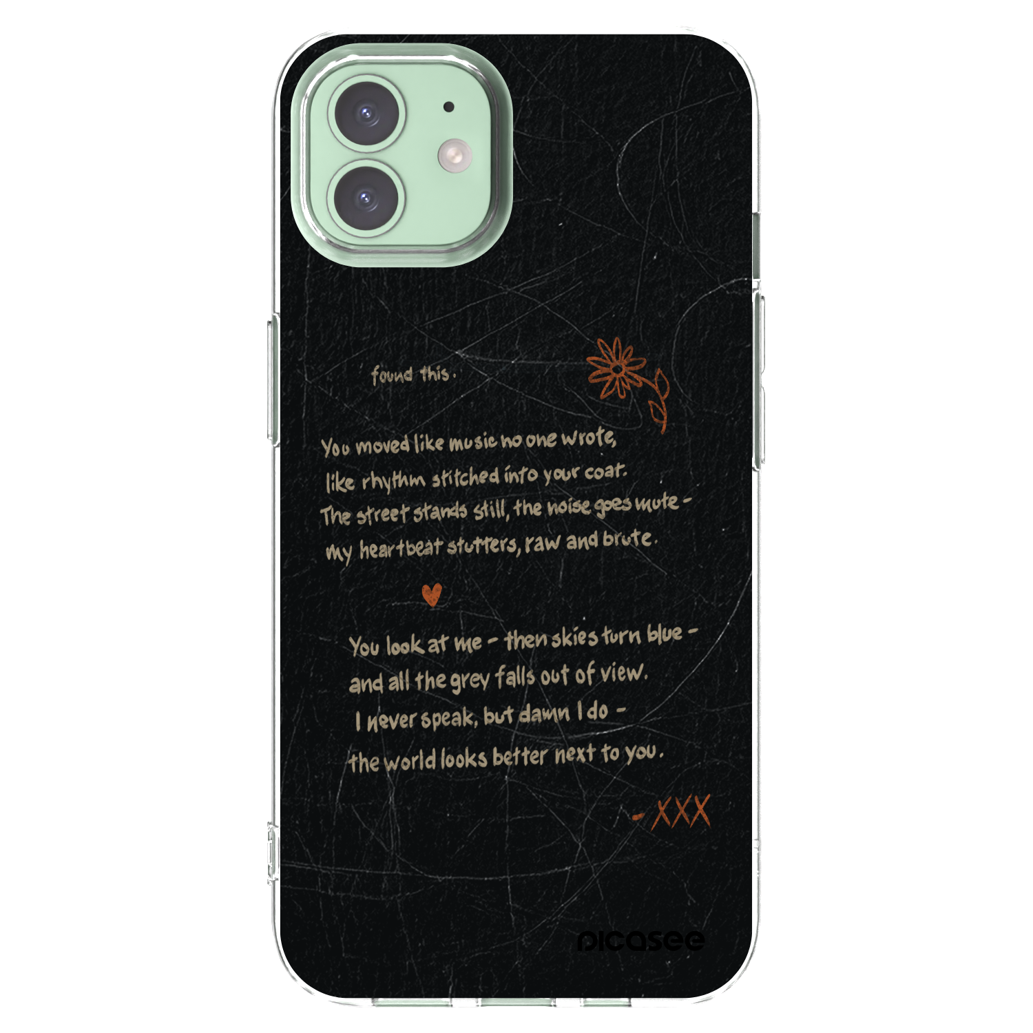 Picasee διαφανής θήκη σιλικόνης Apple iPhone 12 - POET