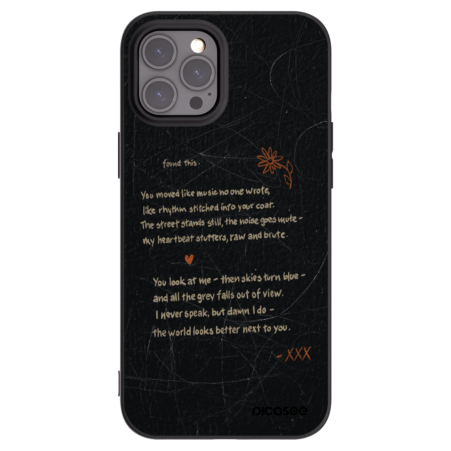 Picasee Μαύρη θήκη σιλικόνης για Apple iPhone 12 Pro Max - POET