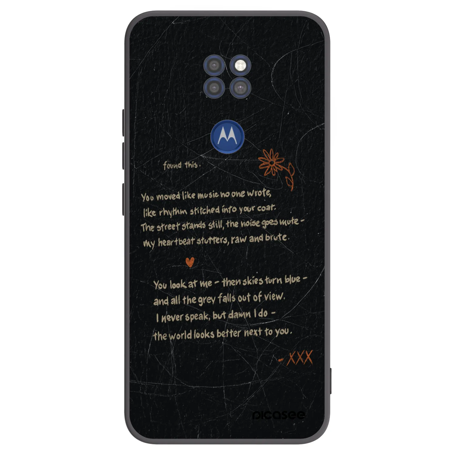 Picasee Μαύρη θήκη σιλικόνης για Motorola Moto G9 Play - POET