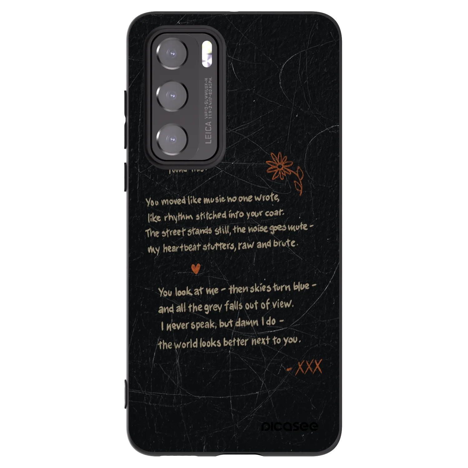 Picasee Μαύρη θήκη σιλικόνης για Huawei P40 - POET