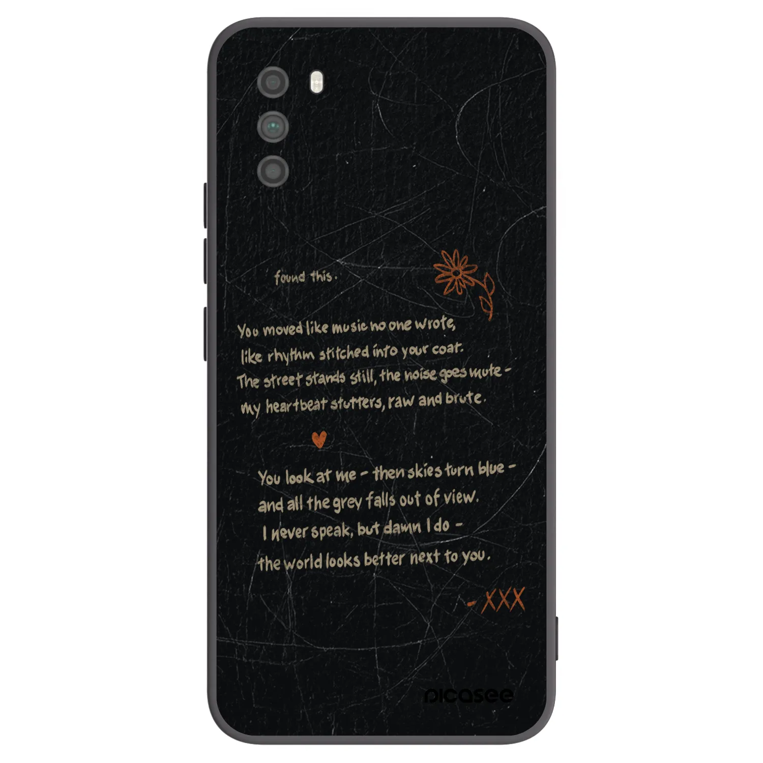 Picasee Μαύρη θήκη σιλικόνης για Xiaomi Poco M3 - POET