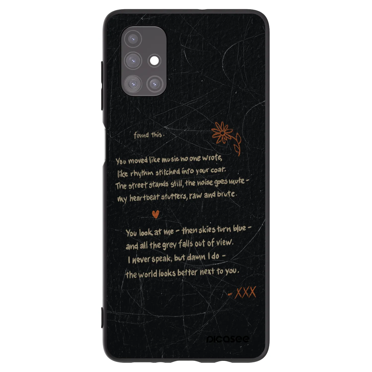 Picasee Μαύρη θήκη σιλικόνης για Samsung Galaxy M51 M515F - POET