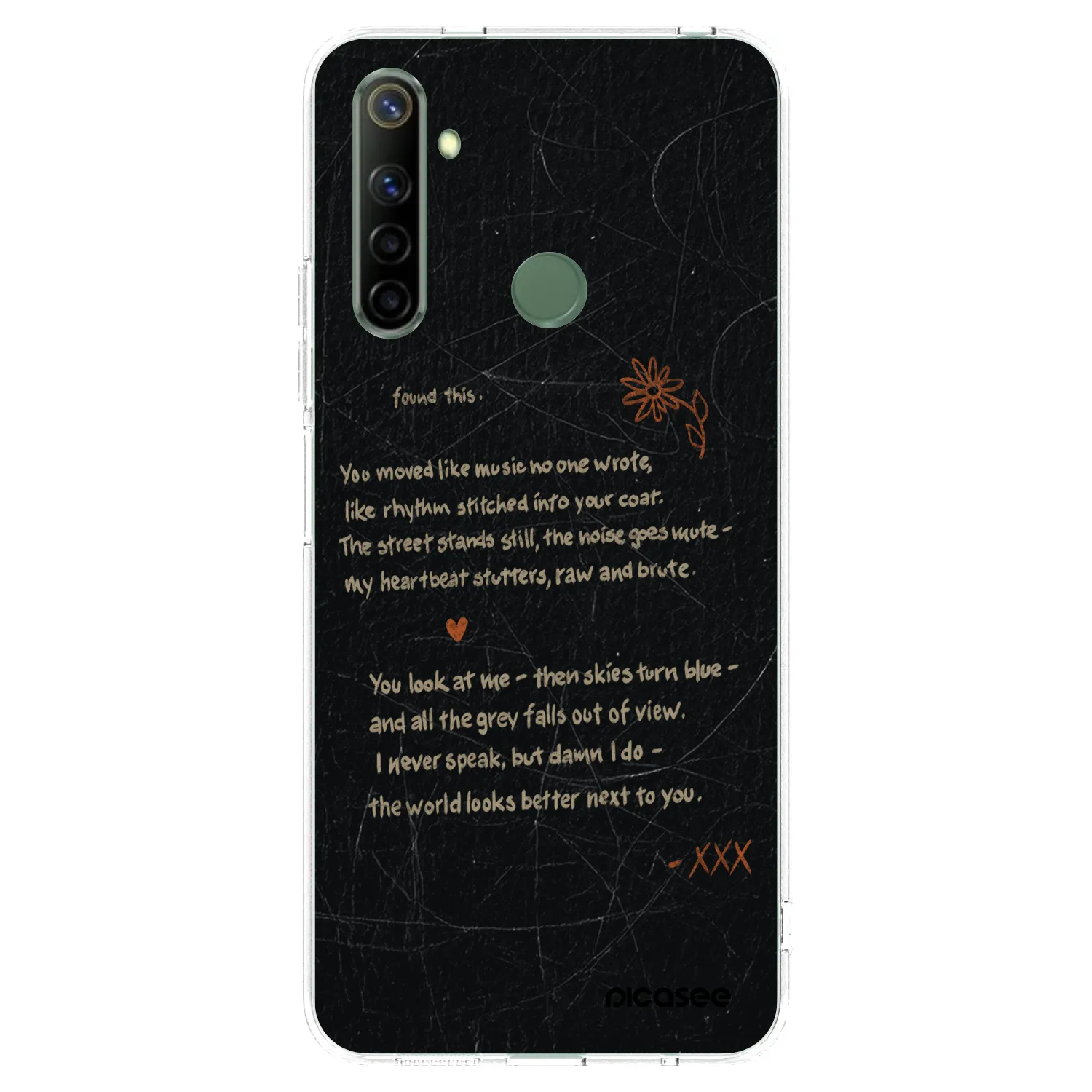 Picasee διαφανής θήκη σιλικόνης Realme 6i - POET