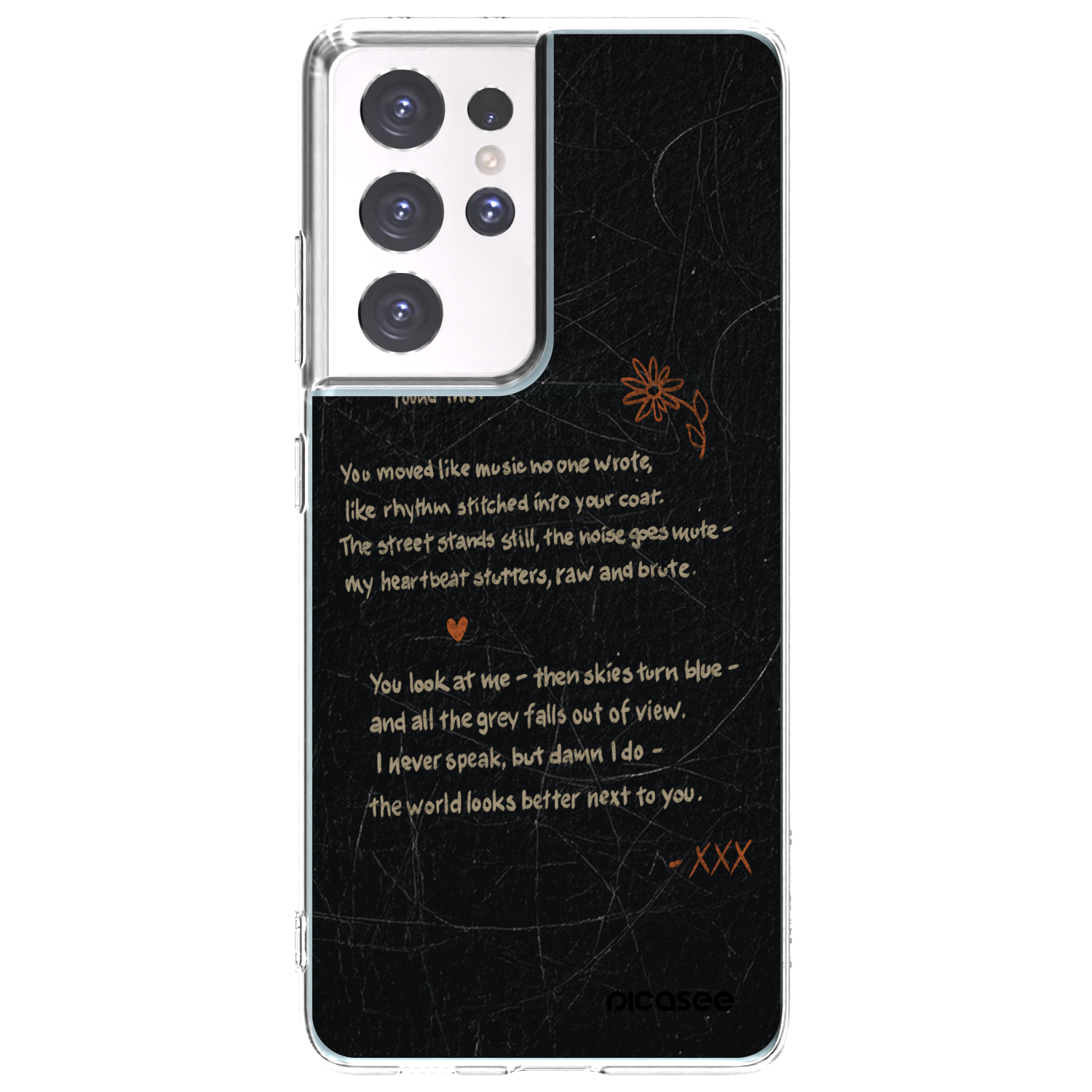 Picasee διαφανής θήκη σιλικόνης Samsung Galaxy S21 Ultra 5G G998B - POET
