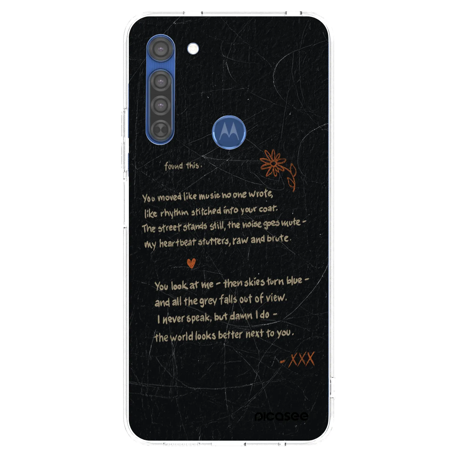 Picasee διαφανής θήκη σιλικόνης Motorola Moto G8 - POET