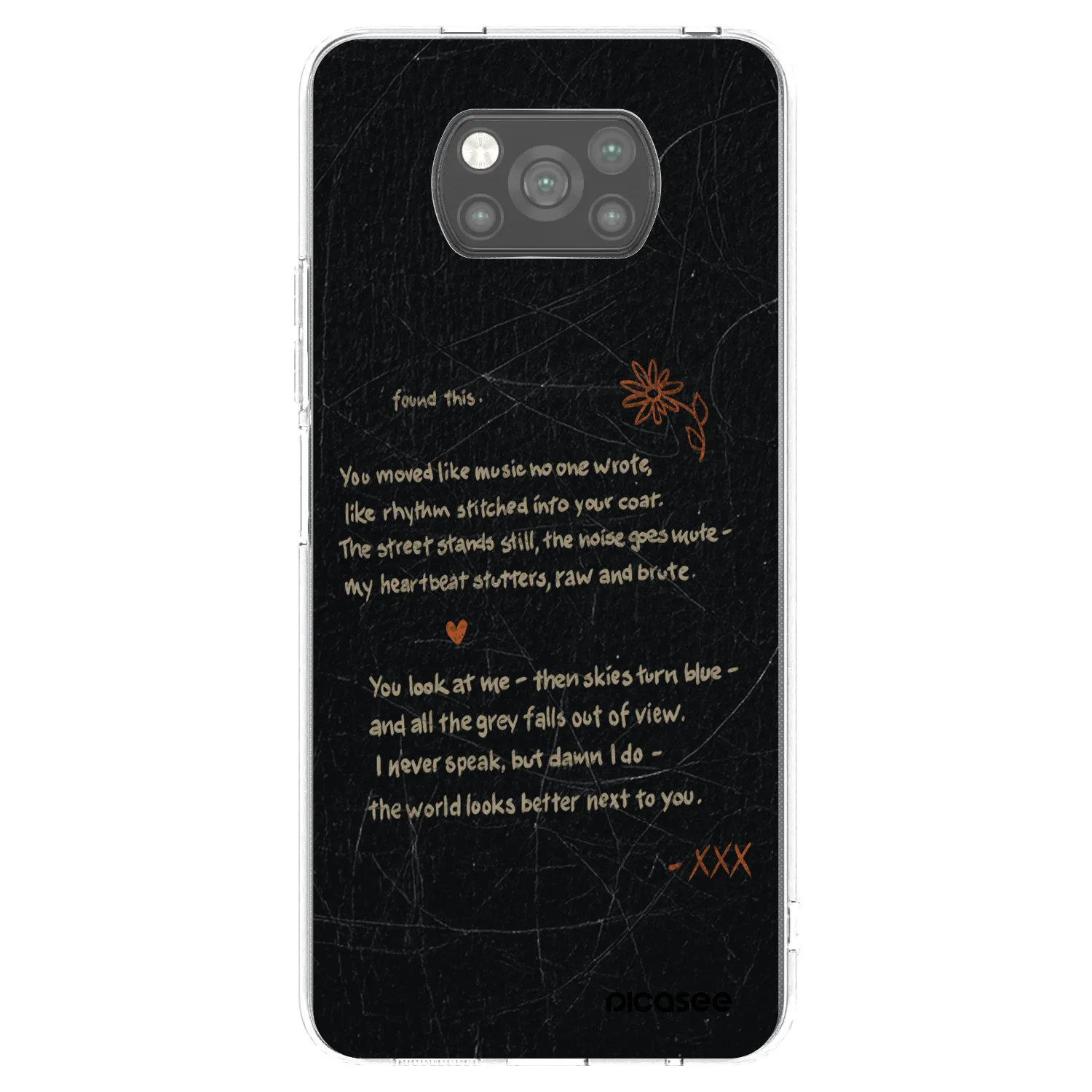 Picasee Μαύρη θήκη σιλικόνης για Xiaomi Poco X3 Pro - POET