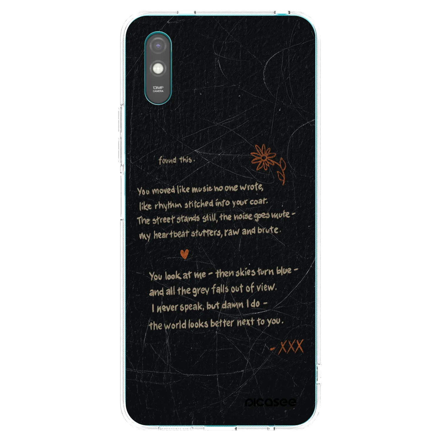 Picasee διαφανής θήκη σιλικόνης Xiaomi Redmi 9AT - POET