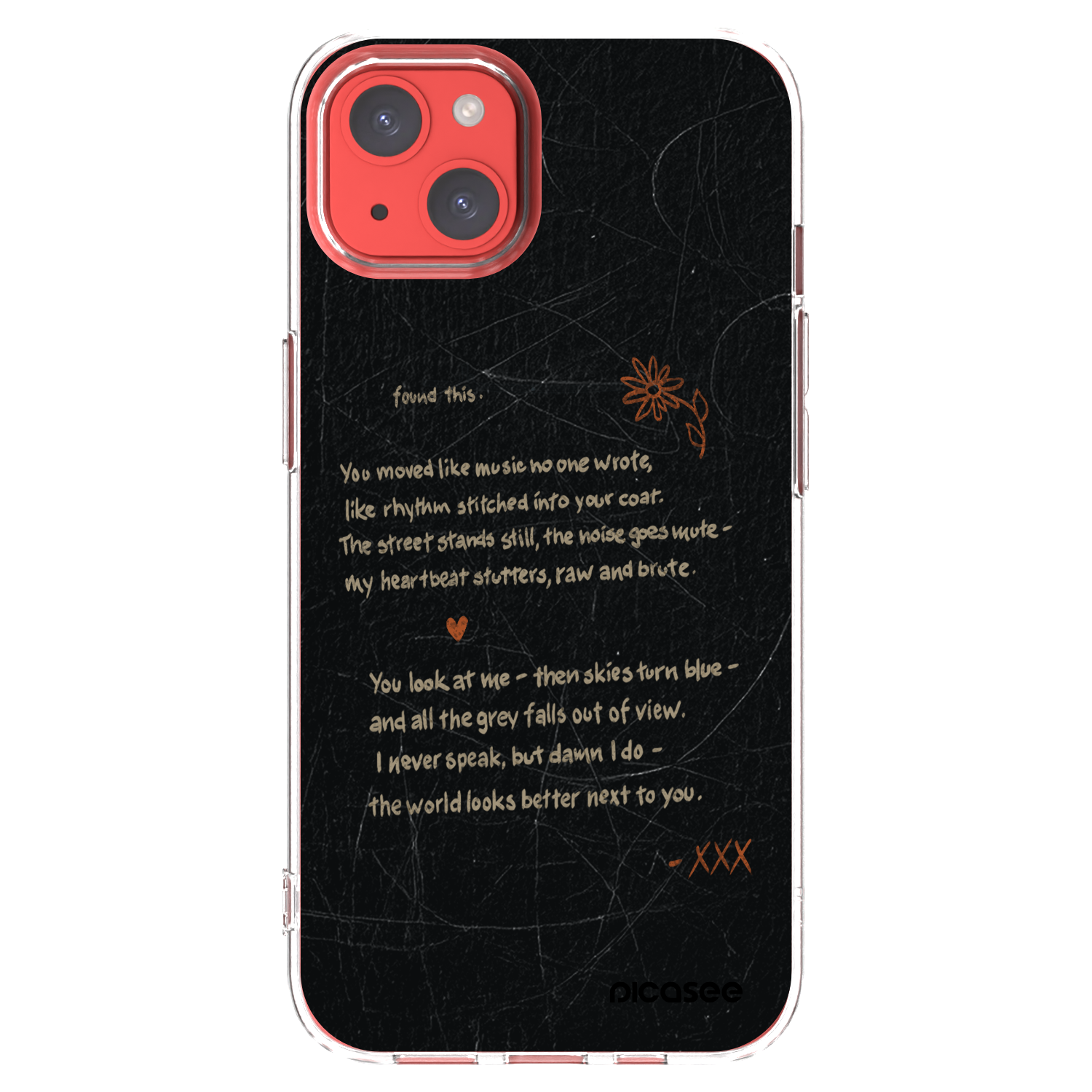 Picasee διαφανής θήκη σιλικόνης Apple iPhone 13 - POET