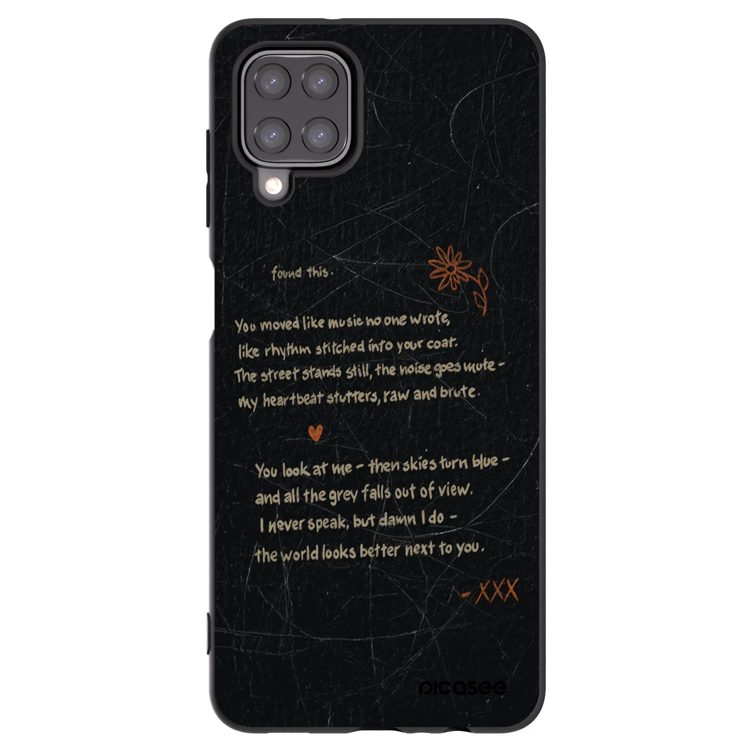 Picasee Μαύρη θήκη σιλικόνης για Samsung Galaxy M12 M127F - POET