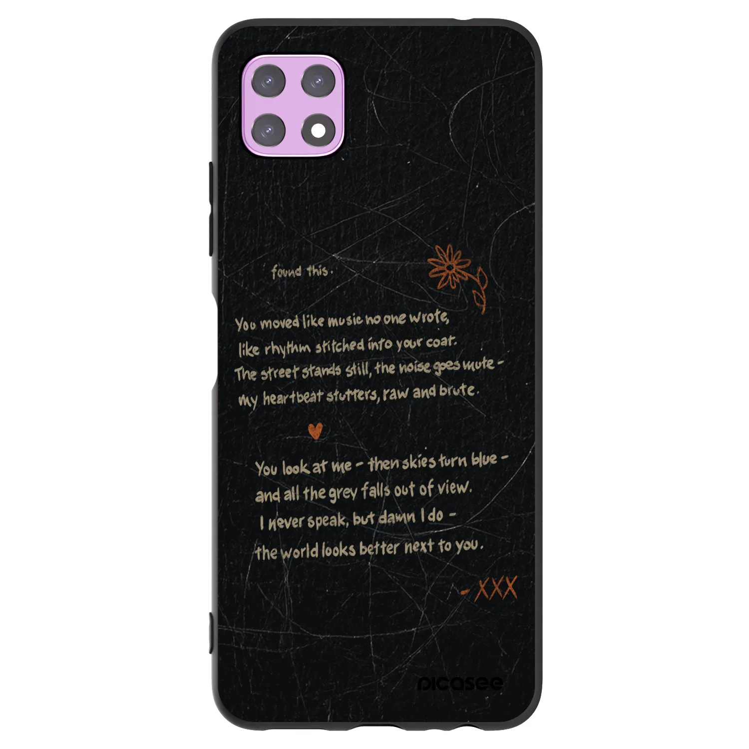 Picasee Μαύρη θήκη σιλικόνης για Samsung Galaxy A22 A226B 5G - POET