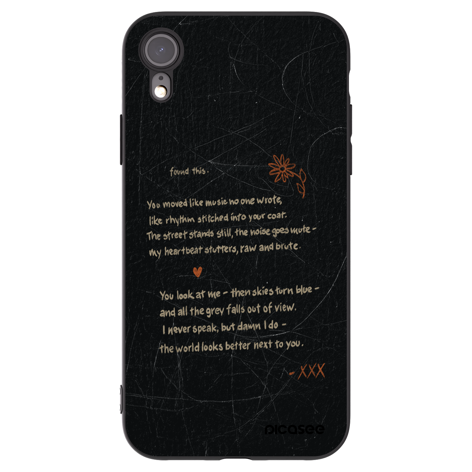Picasee Μαύρη θήκη σιλικόνης για Apple iPhone XR - POET