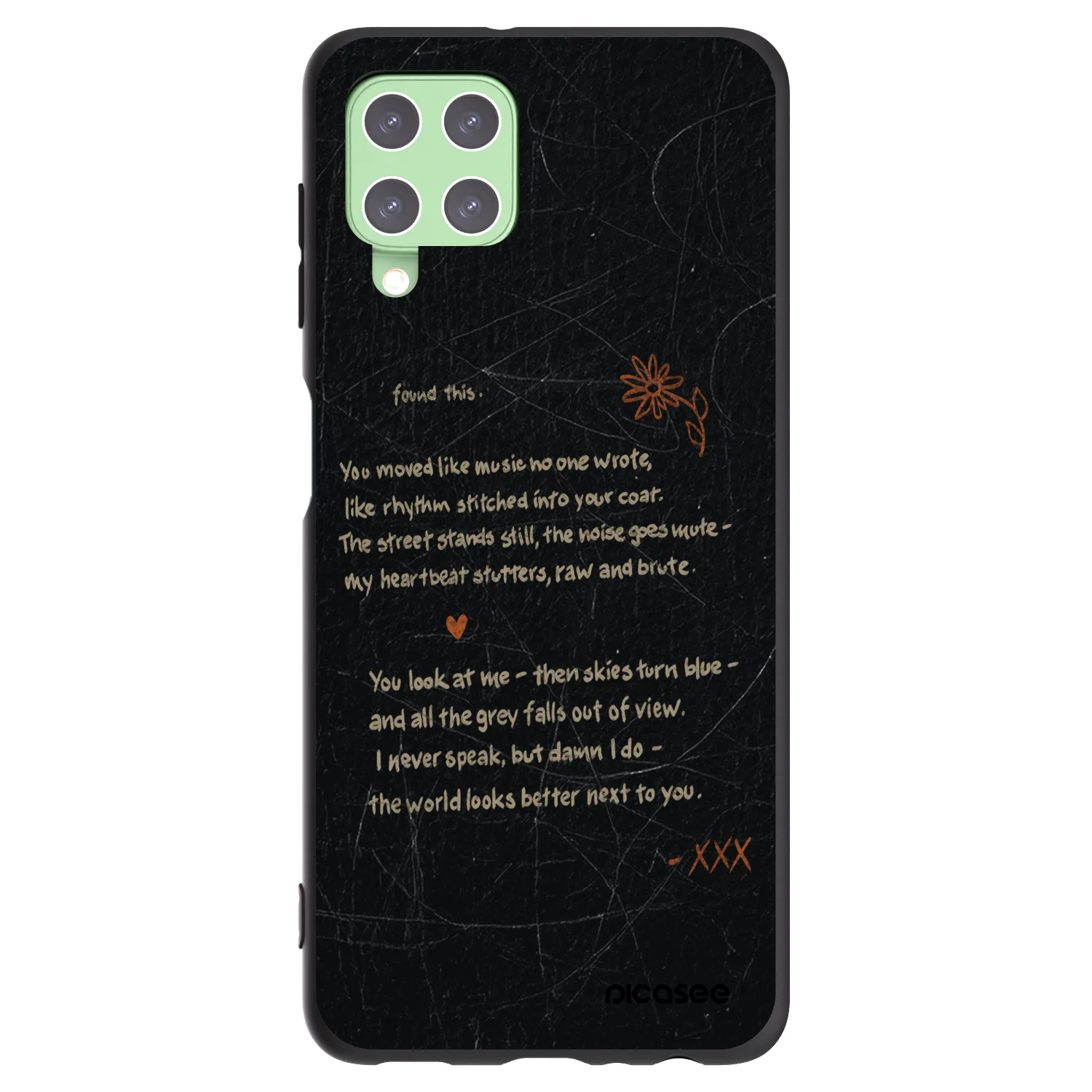 Picasee Μαύρη θήκη σιλικόνης για Samsung Galaxy A22 A225F 4G - POET