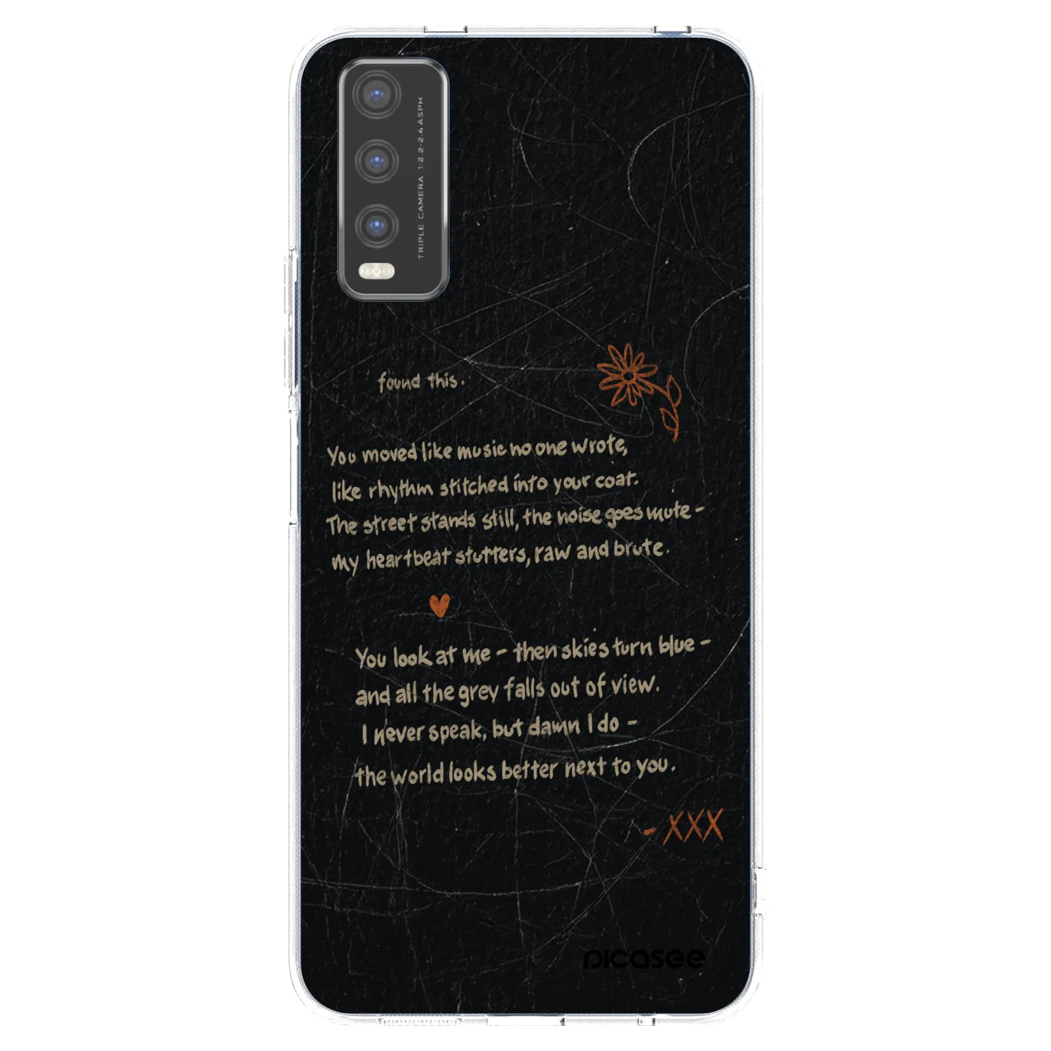 Picasee διαφανής θήκη σιλικόνης Vivo Y20s - POET