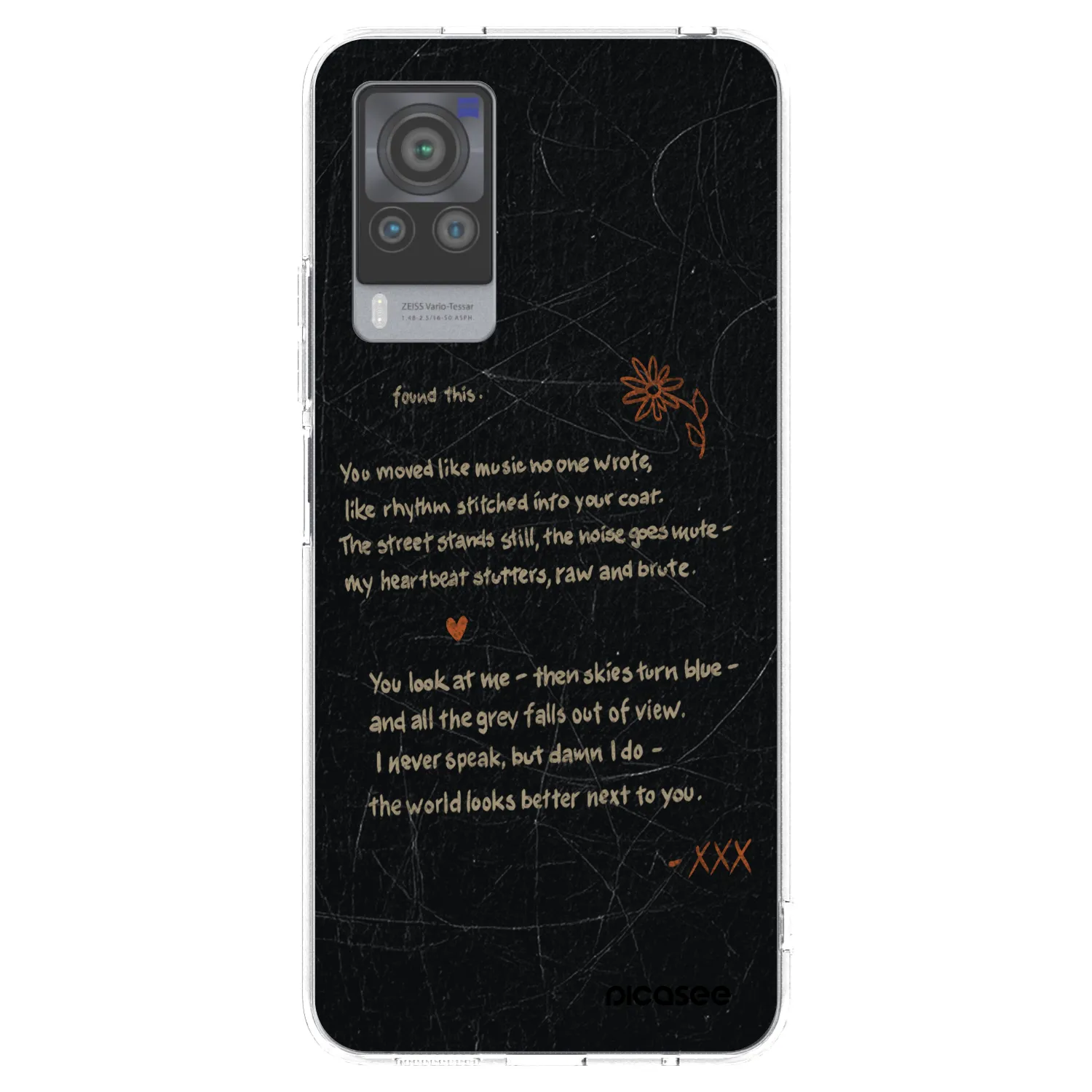 Picasee διαφανής θήκη σιλικόνης Vivo X60 Pro 5G - POET