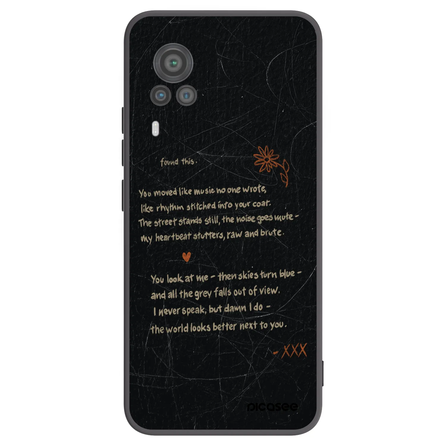 Picasee Μαύρη θήκη σιλικόνης για Vivo X60 Pro 5G - POET