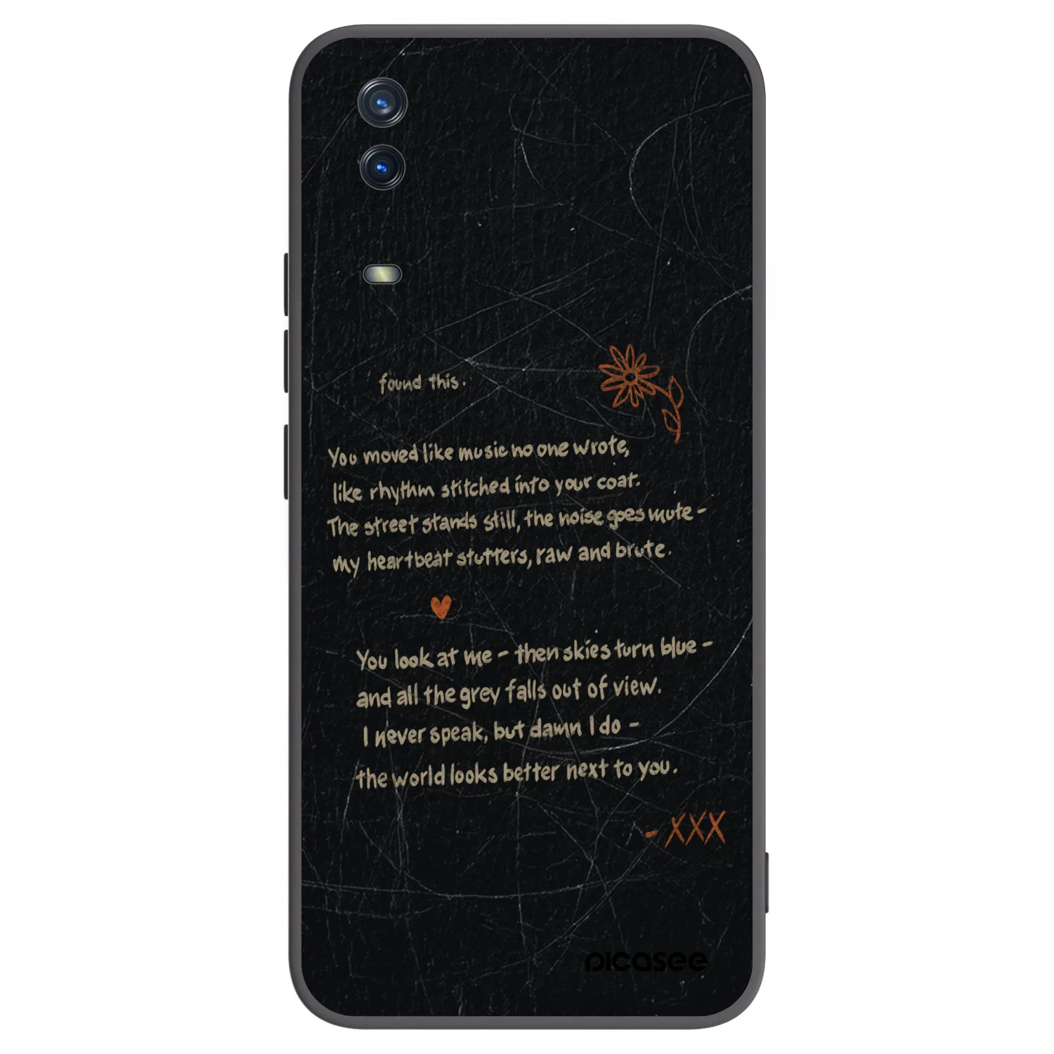 Picasee Μαύρη θήκη σιλικόνης για Vivo Y11s - POET
