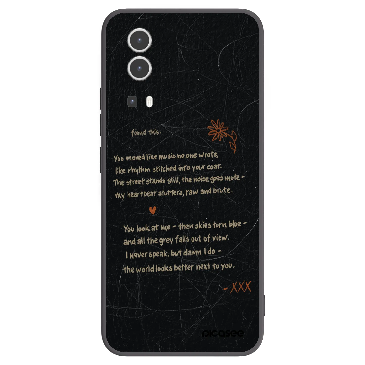 Picasee Μαύρη θήκη σιλικόνης για Vivo Y72 5G - POET