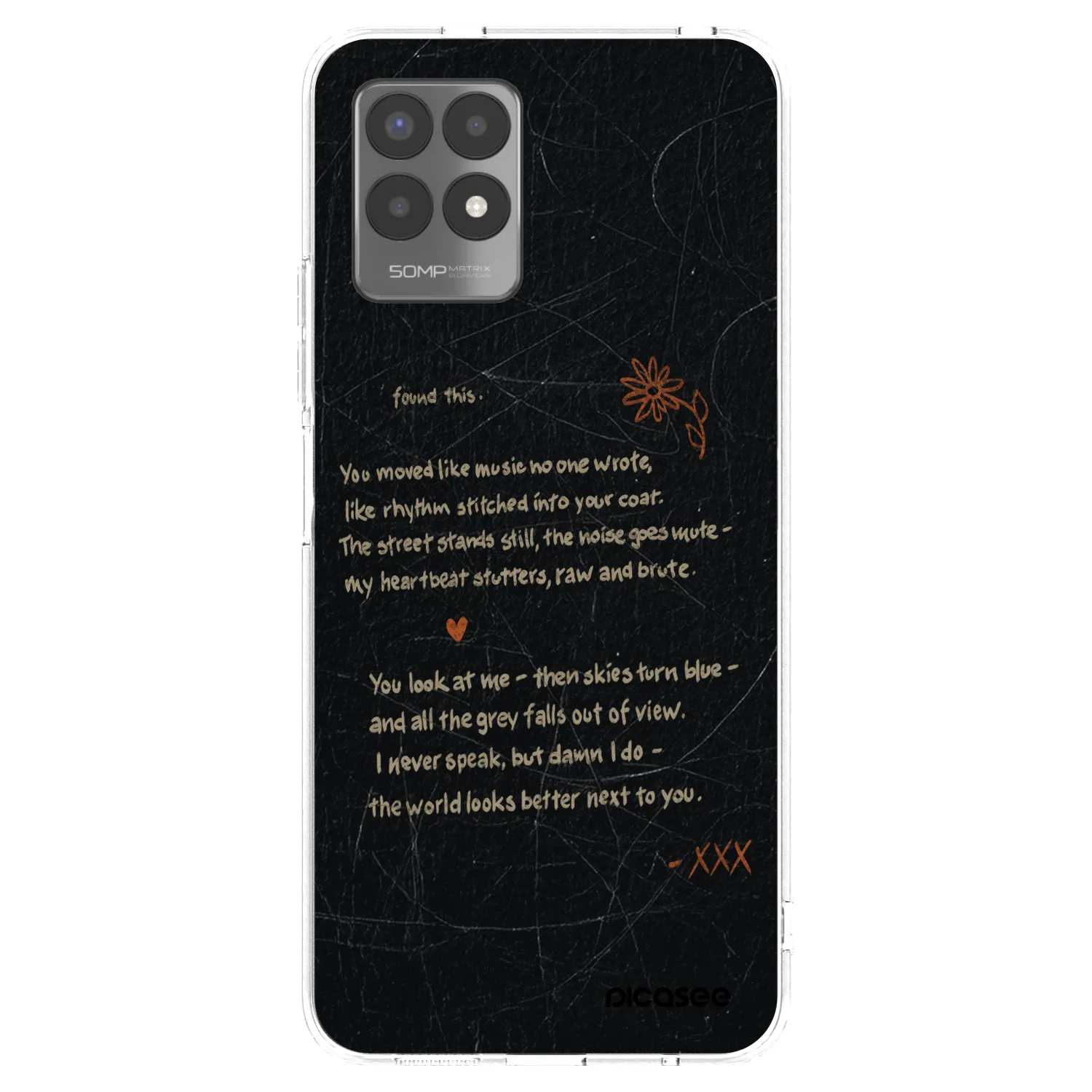 Picasee διαφανής θήκη σιλικόνης Realme 8i - POET