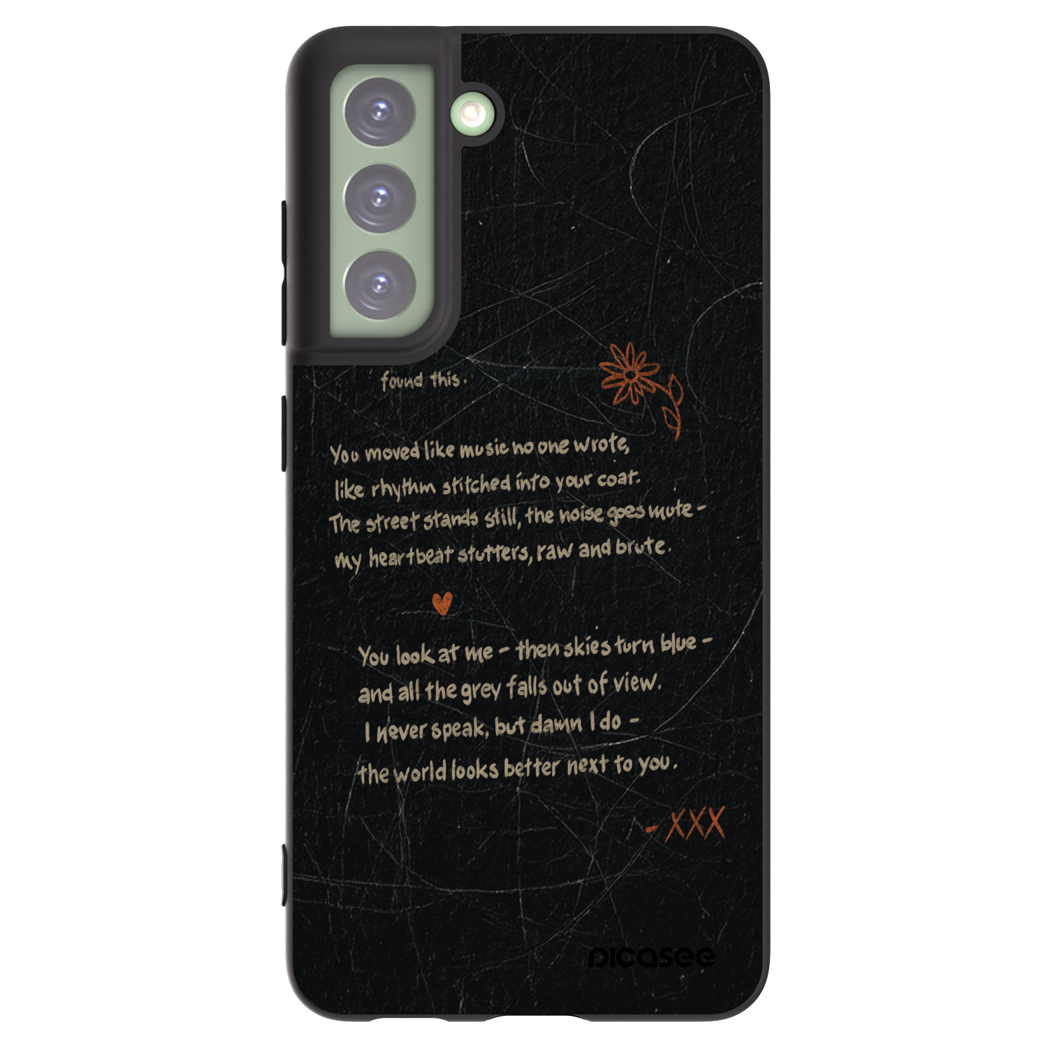 Picasee Μαύρη θήκη σιλικόνης για Samsung Galaxy S21 FE 5G - POET