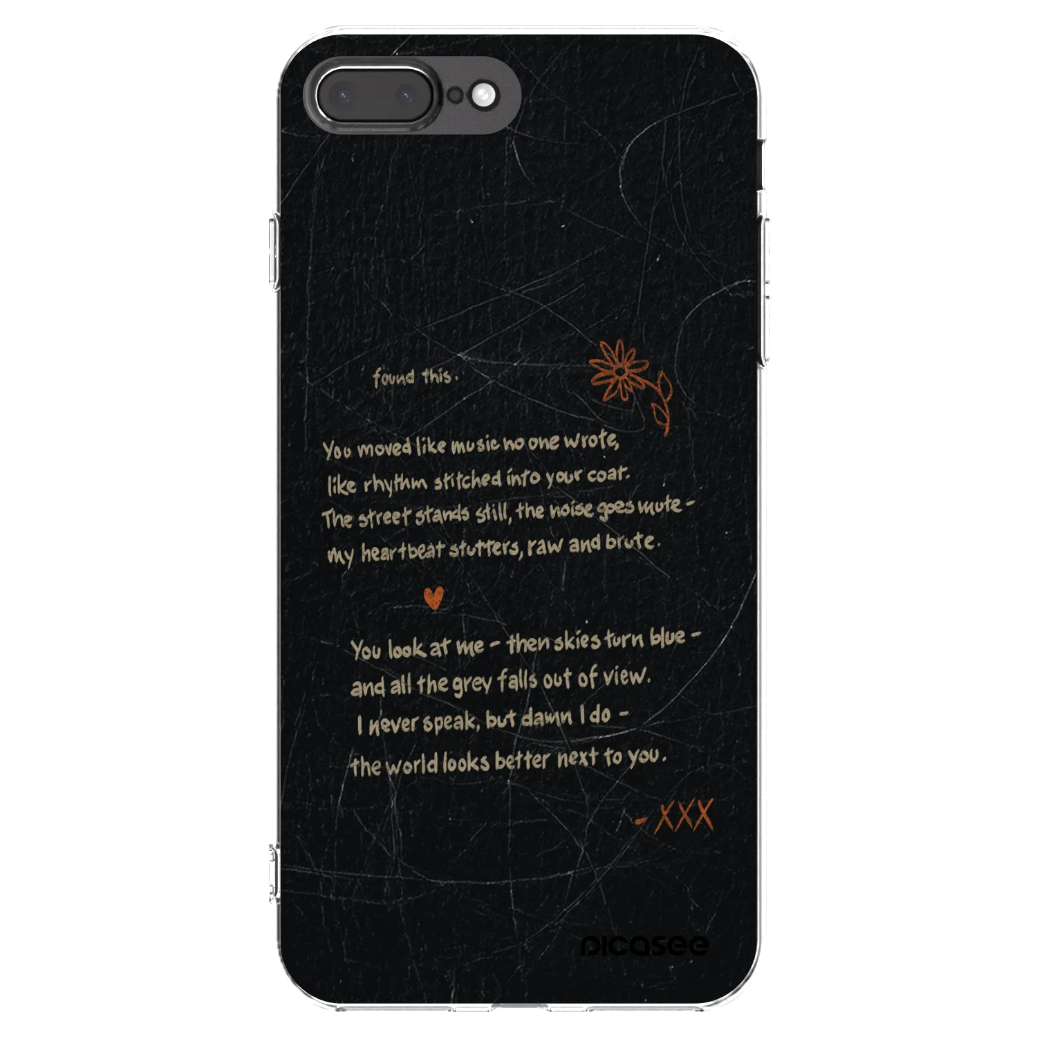 Picasee διαφανής θήκη σιλικόνης Apple iPhone 7 Plus - POET