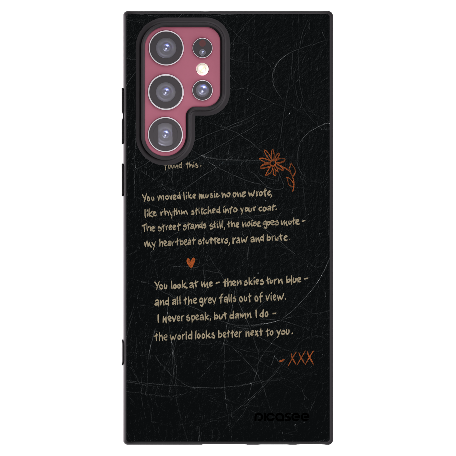 Picasee Μαύρη θήκη σιλικόνης για Samsung Galaxy S22 Ultra 5G - POET