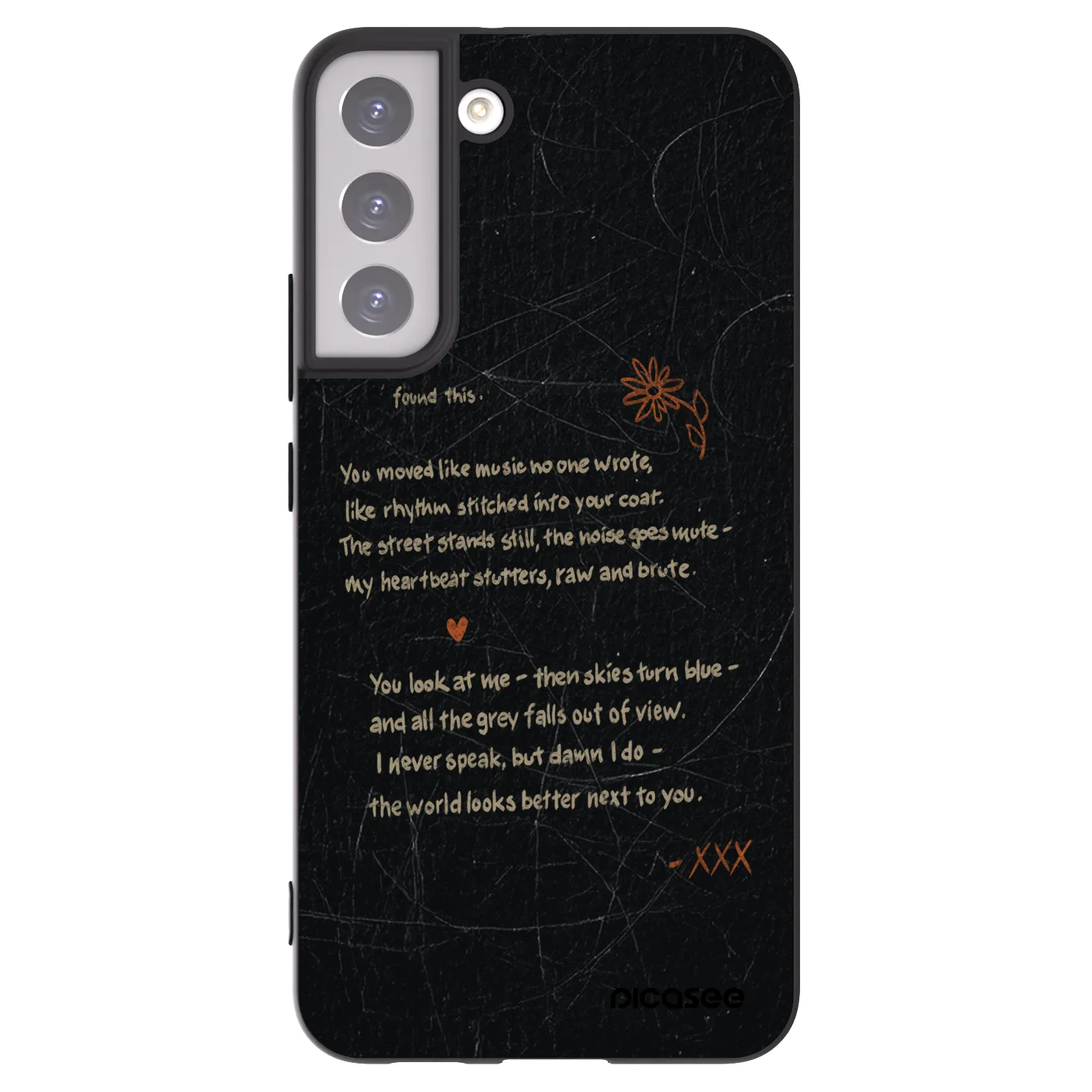 Picasee Μαύρη θήκη σιλικόνης για Samsung Galaxy S22+ 5G - POET