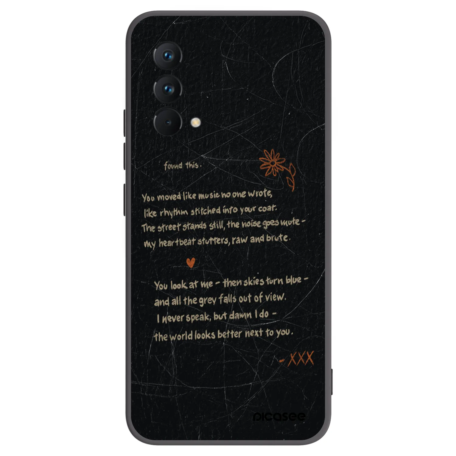 Picasee Μαύρη θήκη σιλικόνης για Realme GT Master Edition 5G - POET