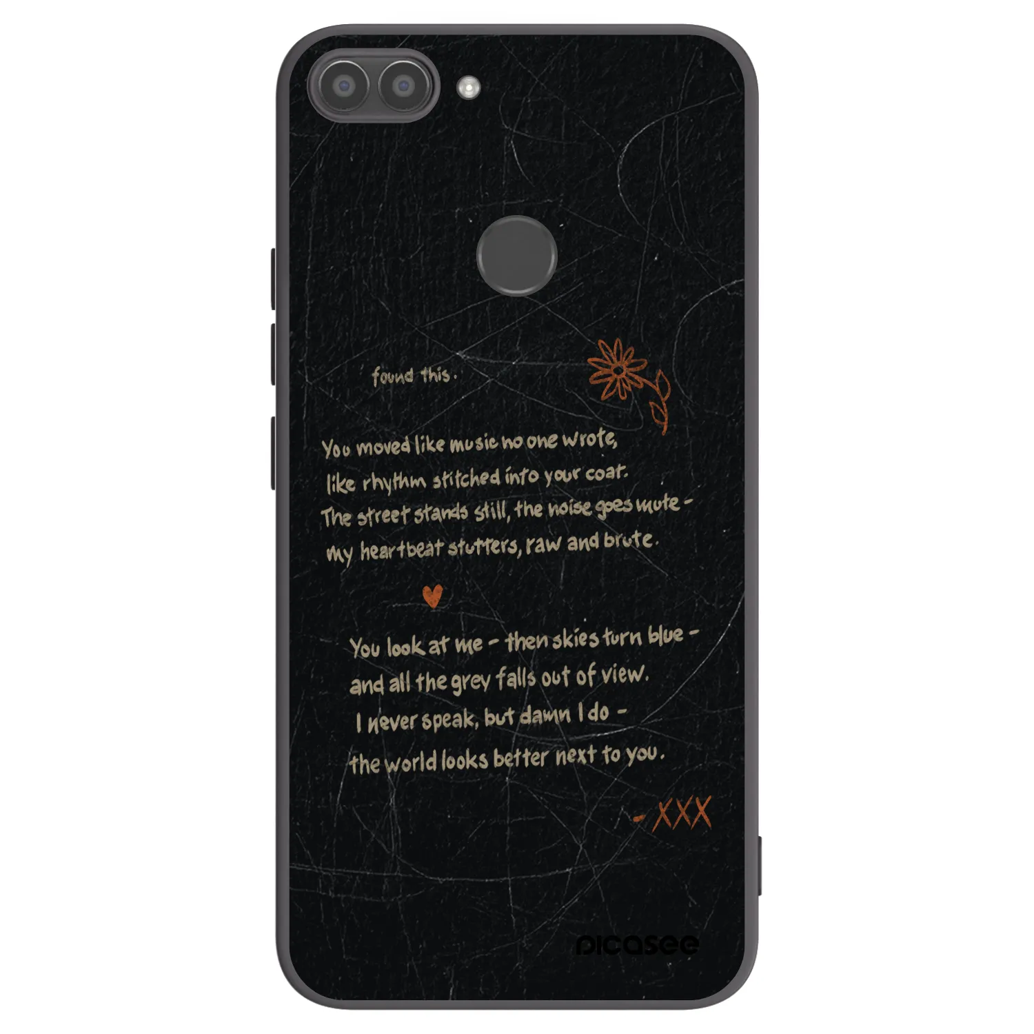 Picasee Μαύρη θήκη σιλικόνης για Huawei P Smart - POET