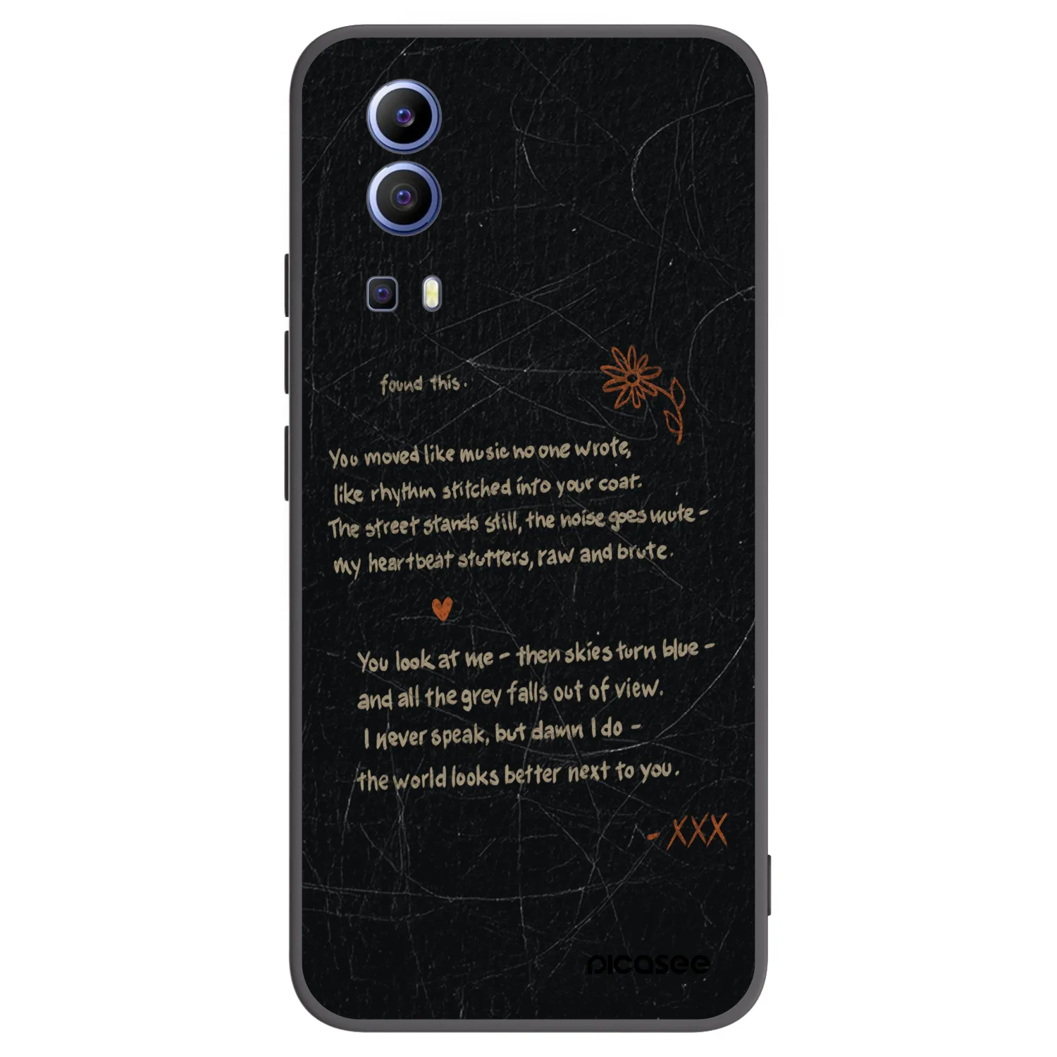 Picasee Μαύρη θήκη σιλικόνης για Vivo Y52 5G - POET
