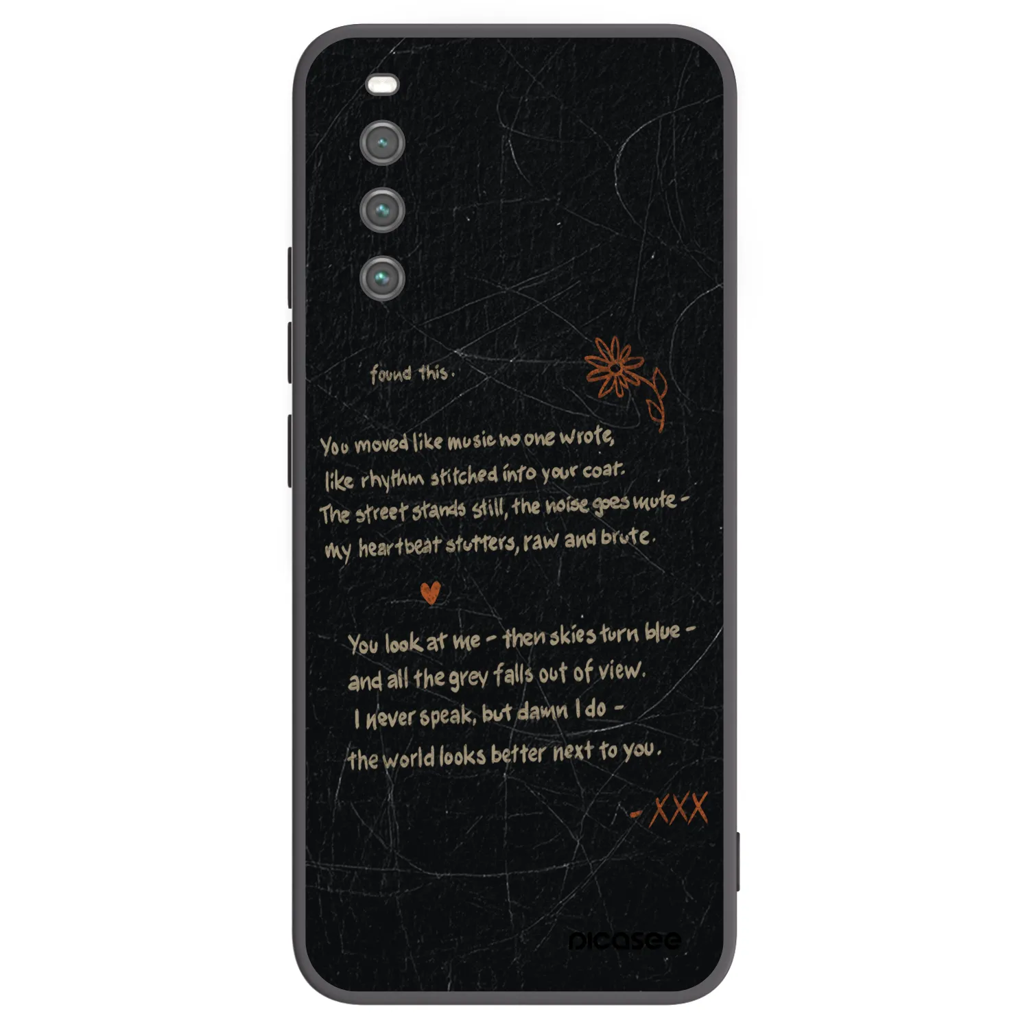 Picasee Μαύρη θήκη σιλικόνης για Sony Xperia 10 IV 5G - POET