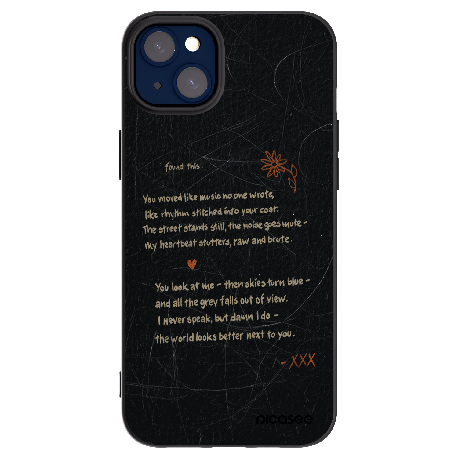 Picasee Μαύρη θήκη σιλικόνης για Apple iPhone 14 Plus - POET