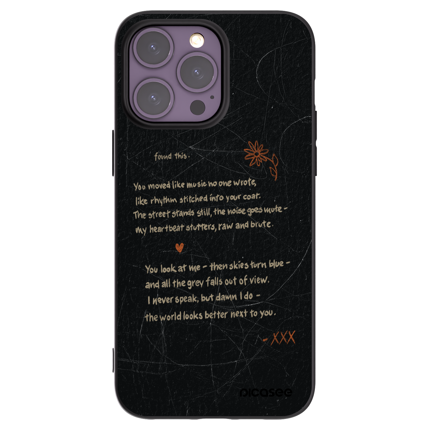 Picasee Μαύρη θήκη σιλικόνης για Apple iPhone 14 Pro Max - POET