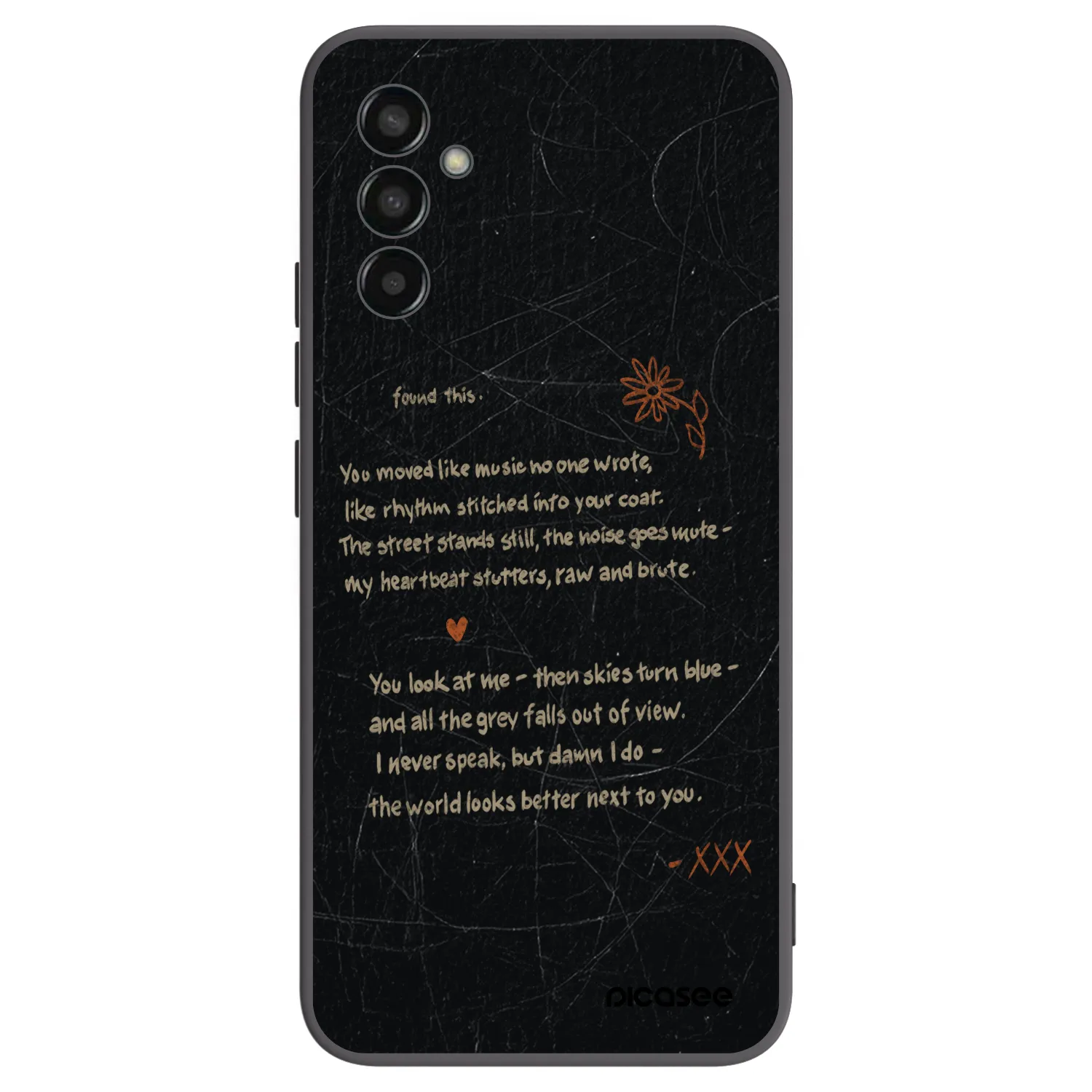 Picasee Μαύρη θήκη σιλικόνης για Samsung Galaxy M13 M135F - POET