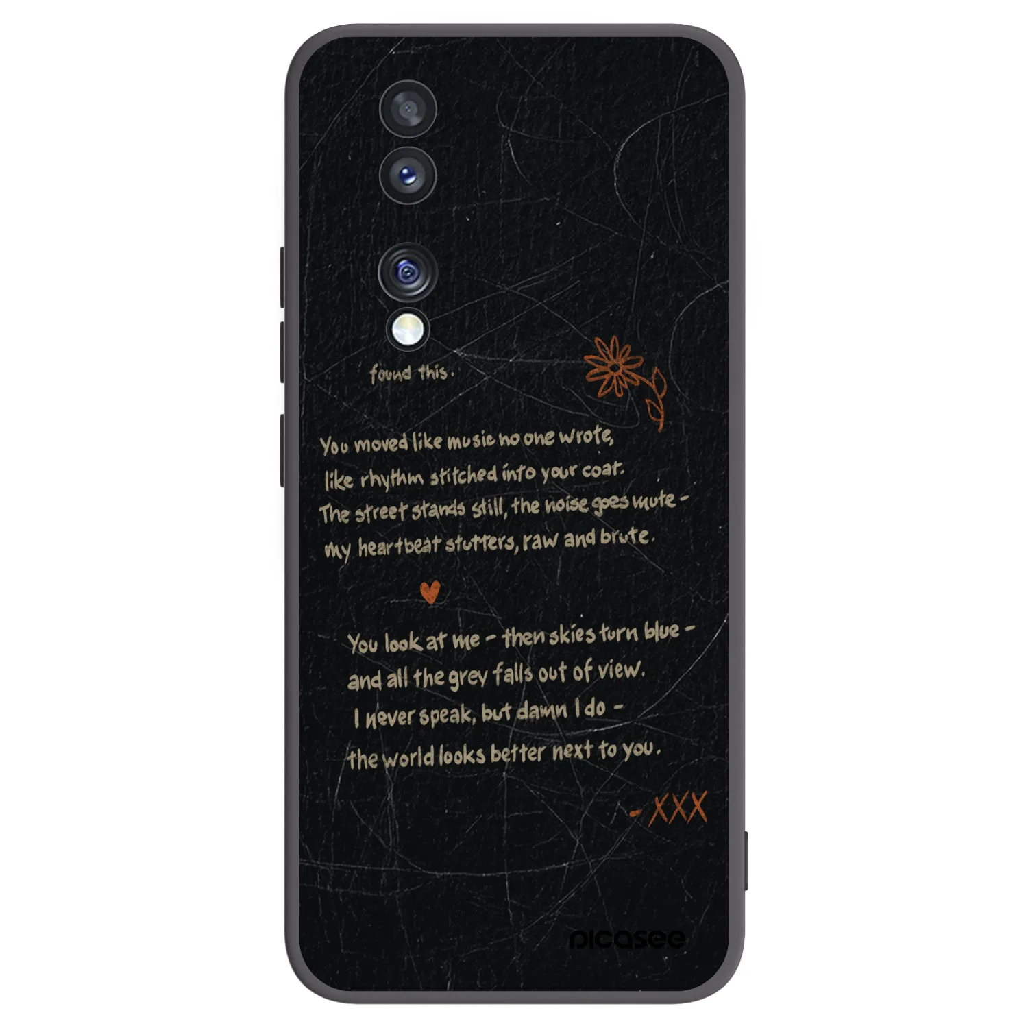 Picasee Μαύρη θήκη σιλικόνης για Honor 70 - POET