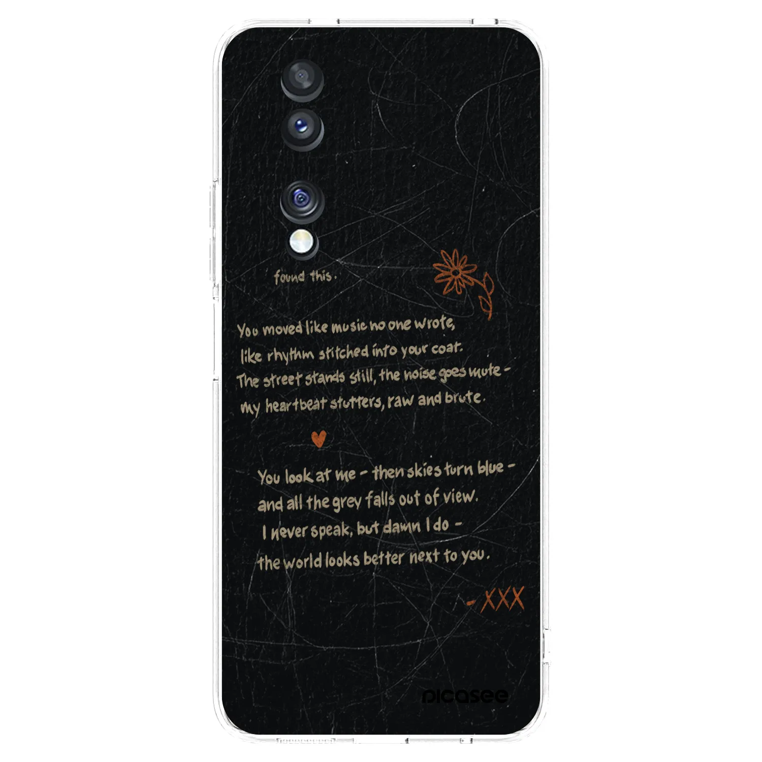Picasee διαφανής θήκη σιλικόνης Honor 70 - POET