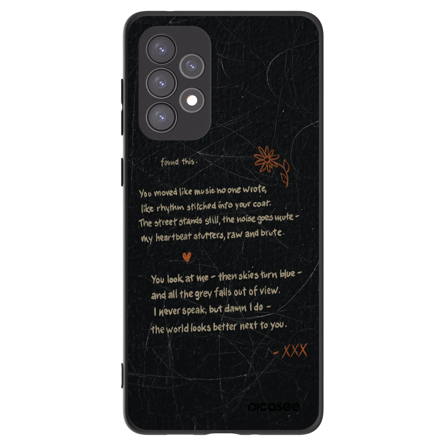 Picasee Μαύρη θήκη σιλικόνης για Samsung Galaxy A73 5G - POET