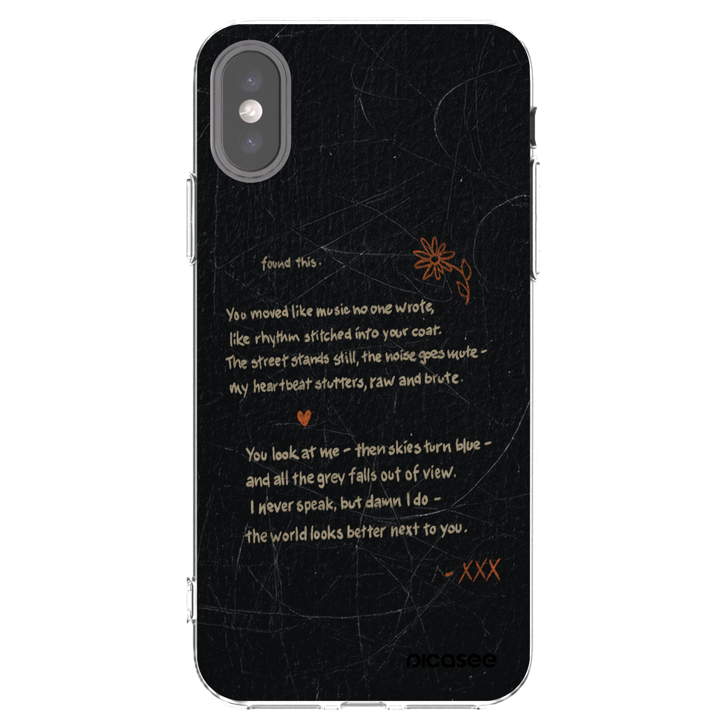 Picasee διαφανής θήκη σιλικόνης Apple iPhone X/XS - POET