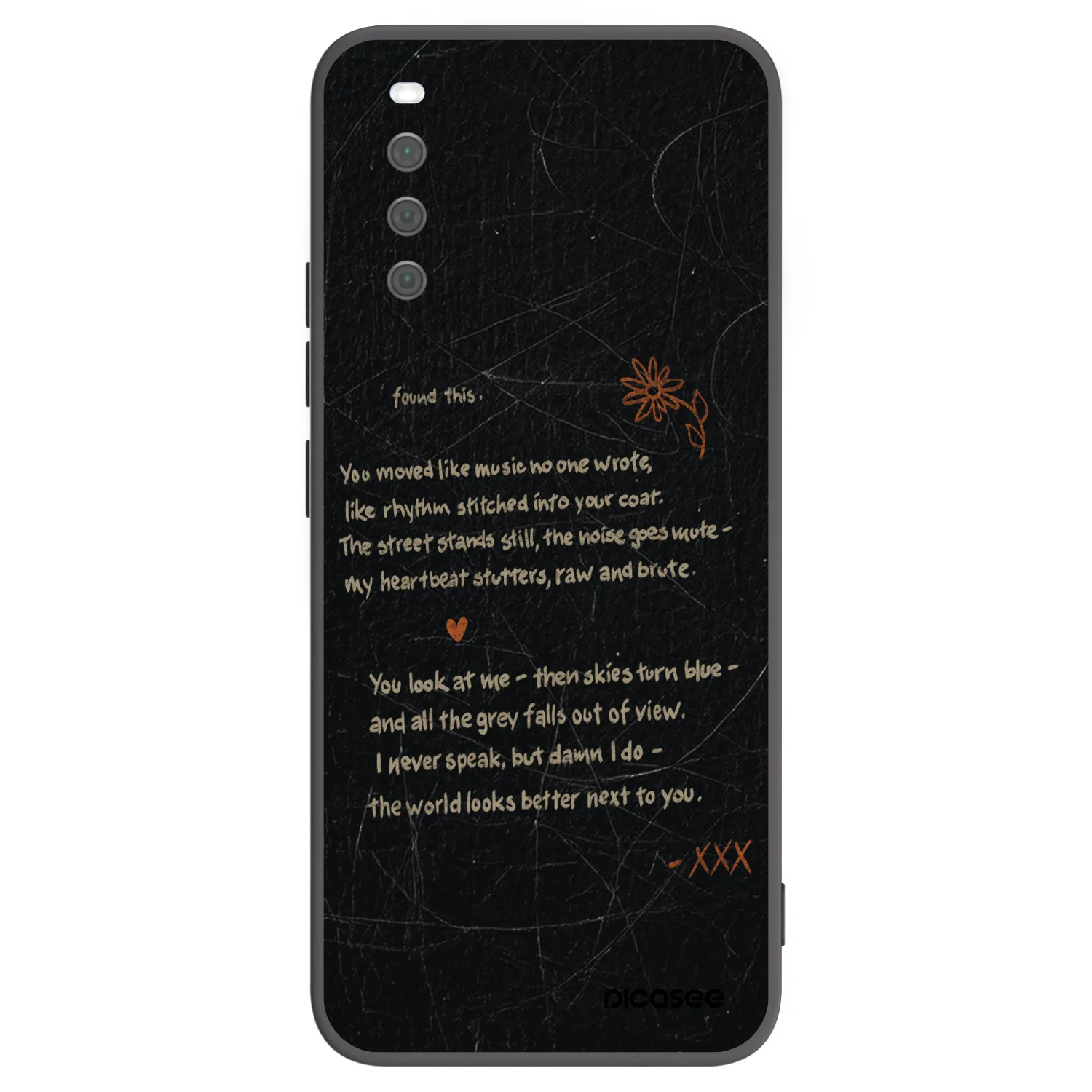 Picasee Μαύρη θήκη σιλικόνης για Sony Xperia 10 III - POET